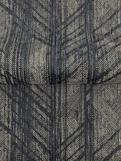Ronald Redding 4211-83520 Winthrop Slate Geometric Wallpaper