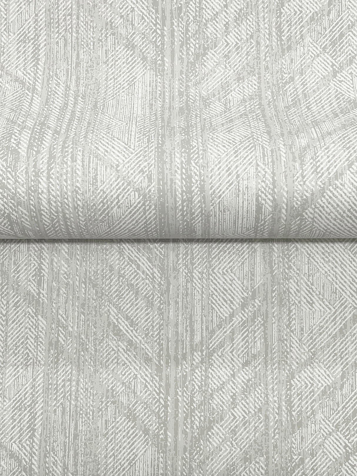 Ronald Redding 4211-83521 Winthrop Grey Geometric Wallpaper