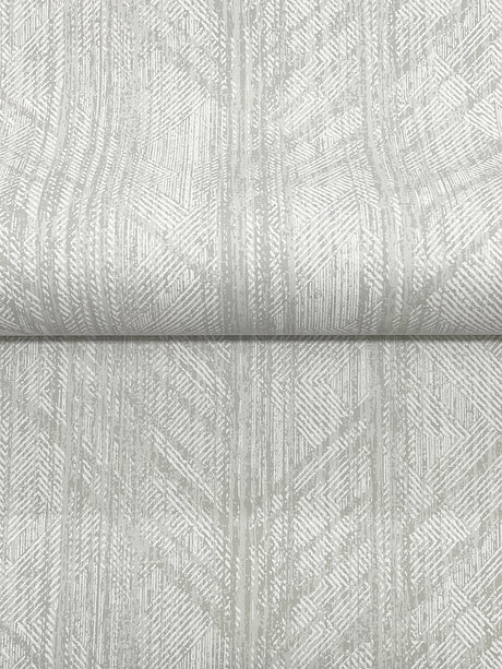 Ronald Redding 4211-83521 Winthrop Grey Geometric Wallpaper