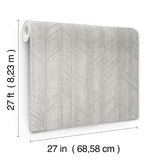 Ronald Redding 4211-83521 Winthrop Grey Geometric Wallpaper