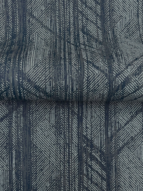 Ronald Redding 4211-83523 Winthrop Navy Geometric Wallpaper