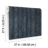 Ronald Redding 4211-83523 Winthrop Navy Geometric Wallpaper