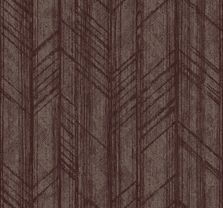 Ronald Redding 4211-83524 Winthrop Merlot Geometric Wallpape