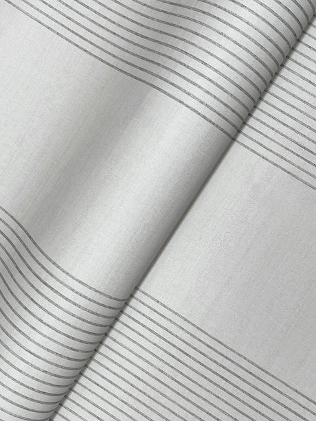 Ronald Redding 4211-83527 Archer Stripe Grey Faux Linen Wall