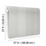 Ronald Redding 4211-83527 Archer Stripe Grey Faux Linen Wall