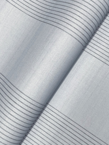 Ronald Redding 4211-83528 Archer Stripe Blue Faux Linen Wall