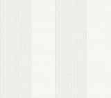 Ronald Redding 4211-83529 Archer Stripe White Faux Linen Wal