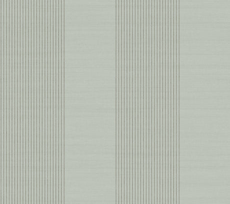 Ronald Redding 4211-83530 Archer Stripe Sage Faux Linen Wall