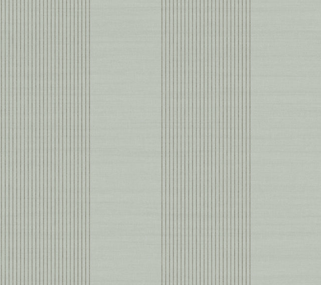 Ronald Redding 4211-83530 Archer Stripe Sage Faux Linen Wall