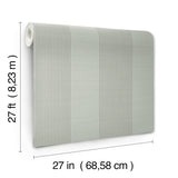 Ronald Redding 4211-83530 Archer Stripe Sage Faux Linen Wall