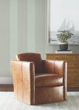 Ronald Redding 4211-83530 Archer Stripe Sage Faux Linen Wall