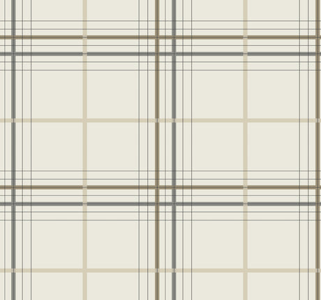 Ronald Redding 4211-83532 Lakeside Plaid Beige Tailored Wall