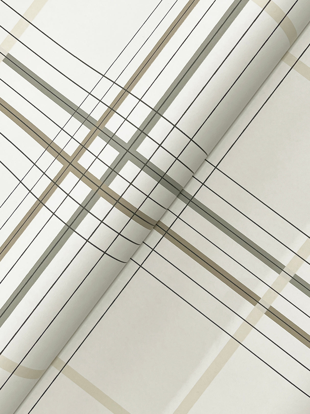 Ronald Redding 4211-83532 Lakeside Plaid Beige Tailored Wall