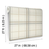 Ronald Redding 4211-83532 Lakeside Plaid Beige Tailored Wall