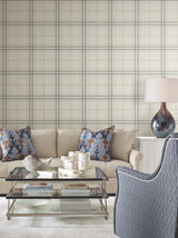 Ronald Redding 4211-83532 Lakeside Plaid Beige Tailored Wall