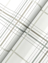 Ronald Redding 4211-83533 Lakeside Plaid White Tailored Wall