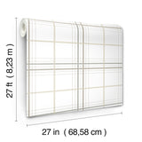 Ronald Redding 4211-83533 Lakeside Plaid White Tailored Wall