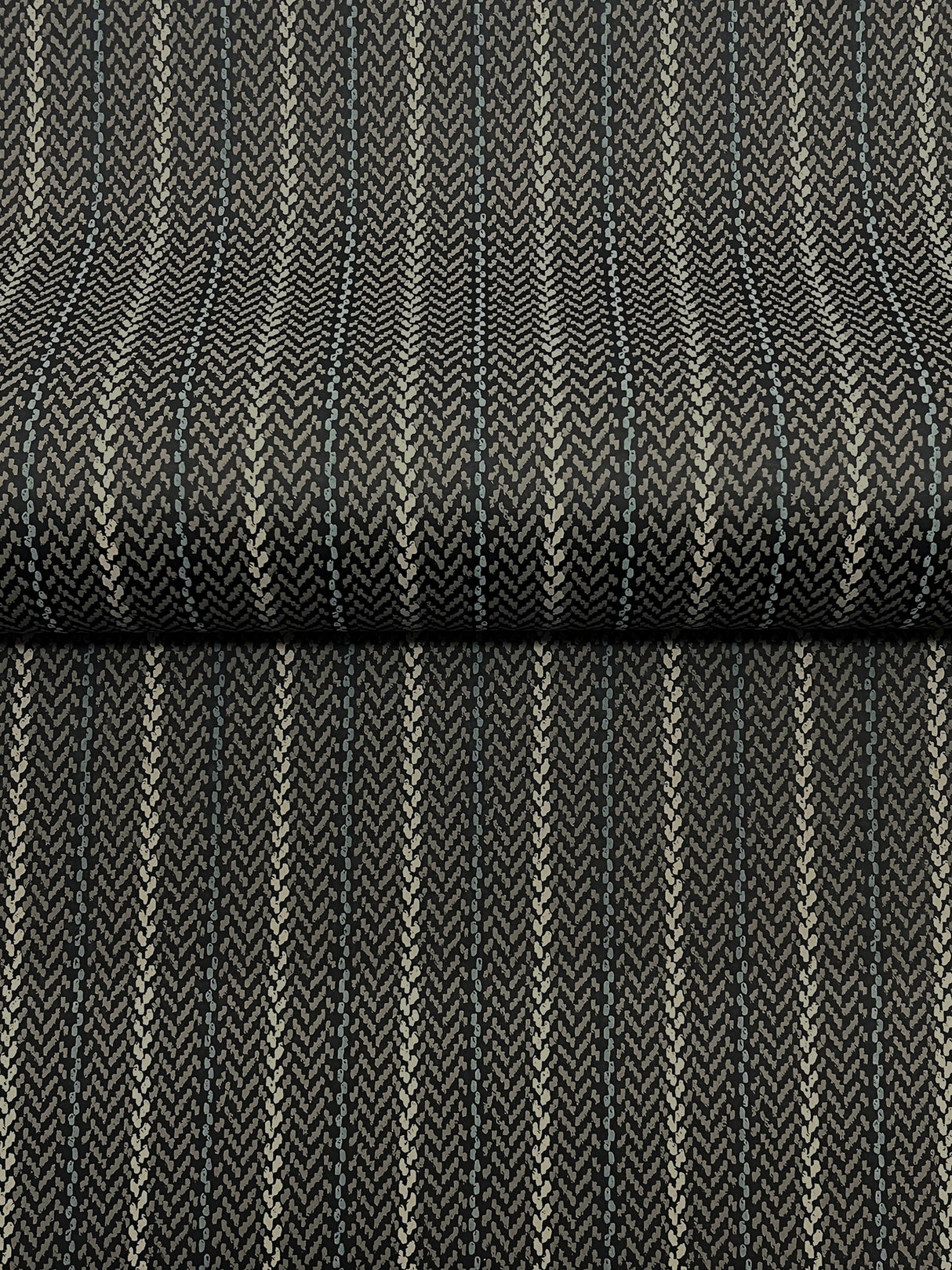 Ronald Redding 4211-83537 Elkan Stripe Black Herringbone Wal