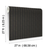 Ronald Redding 4211-83537 Elkan Stripe Black Herringbone Wal