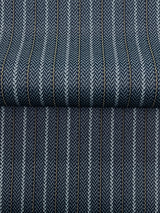 Ronald Redding 4211-83538 Elkan Stripe Navy Herringbone Wall