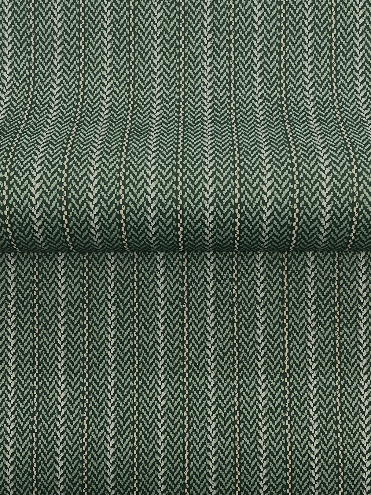 Ronald Redding 4211-83539 Elkan Stripe Green Herringbone Wal