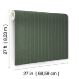 Ronald Redding 4211-83539 Elkan Stripe Green Herringbone Wal