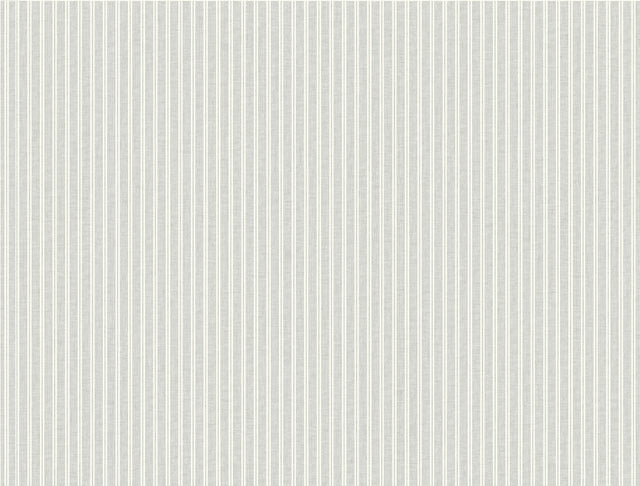 Ronald Redding 4211-83541 Ticking Stripe Grey Faux Linen Wal