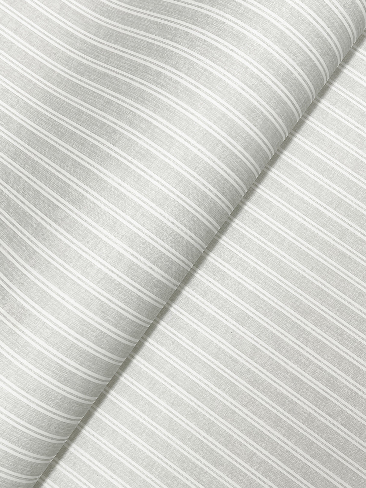 Ronald Redding 4211-83541 Ticking Stripe Grey Faux Linen Wal