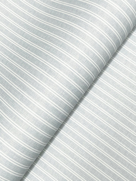 Ronald Redding 4211-83542 Ticking Stripe Blue Faux Linen Wal