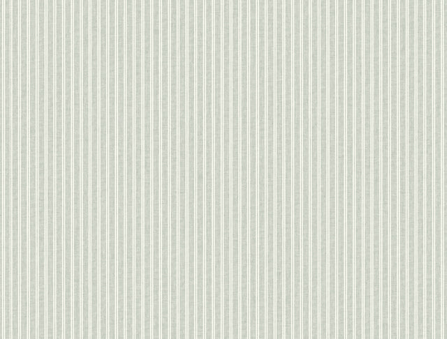 Ronald Redding 4211-83543 Ticking Stripe Sage Faux Linen Wal