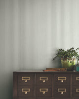 Ronald Redding 4211-83543 Ticking Stripe Sage Faux Linen Wal