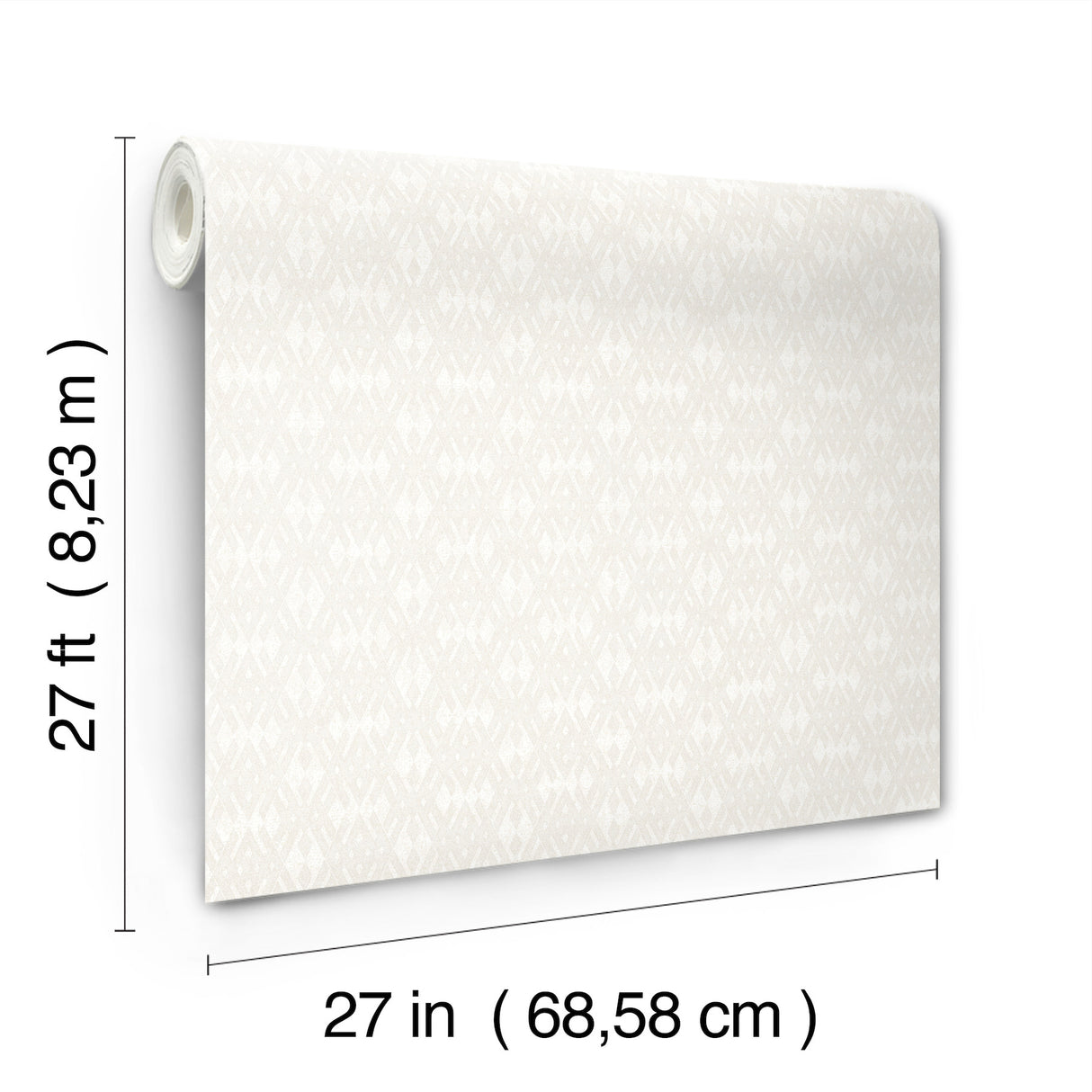 Ronald Redding 4211-83544 Radcliffe Beige Diamond Motif Wall