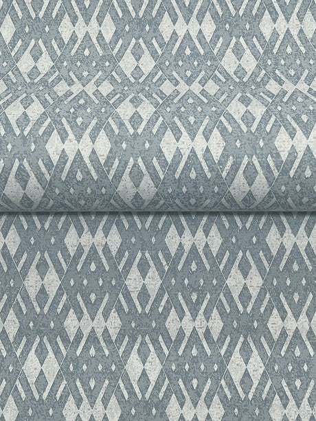 Ronald Redding 4211-83546 Radcliffe Blue Diamond Motif Wallp
