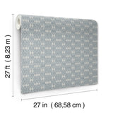 Ronald Redding 4211-83546 Radcliffe Blue Diamond Motif Wallp