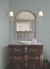 Ronald Redding 4211-83546 Radcliffe Blue Diamond Motif Wallp