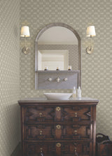 Ronald Redding 4211-83547 Radcliffe Taupe Diamond Motif Wall
