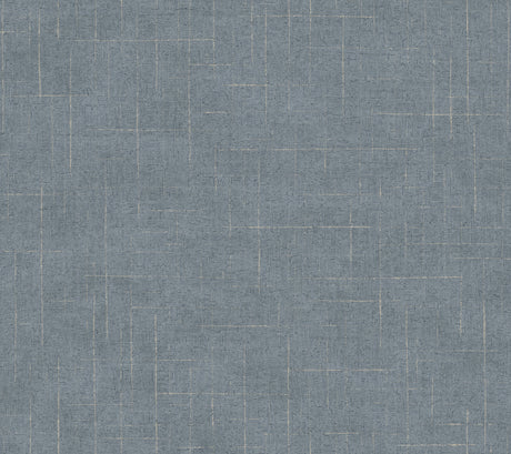 Ronald Redding 4211-83548 Saratoga Blue Faux Linen Wallpaper