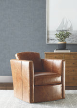 Ronald Redding 4211-83548 Saratoga Blue Faux Linen Wallpaper