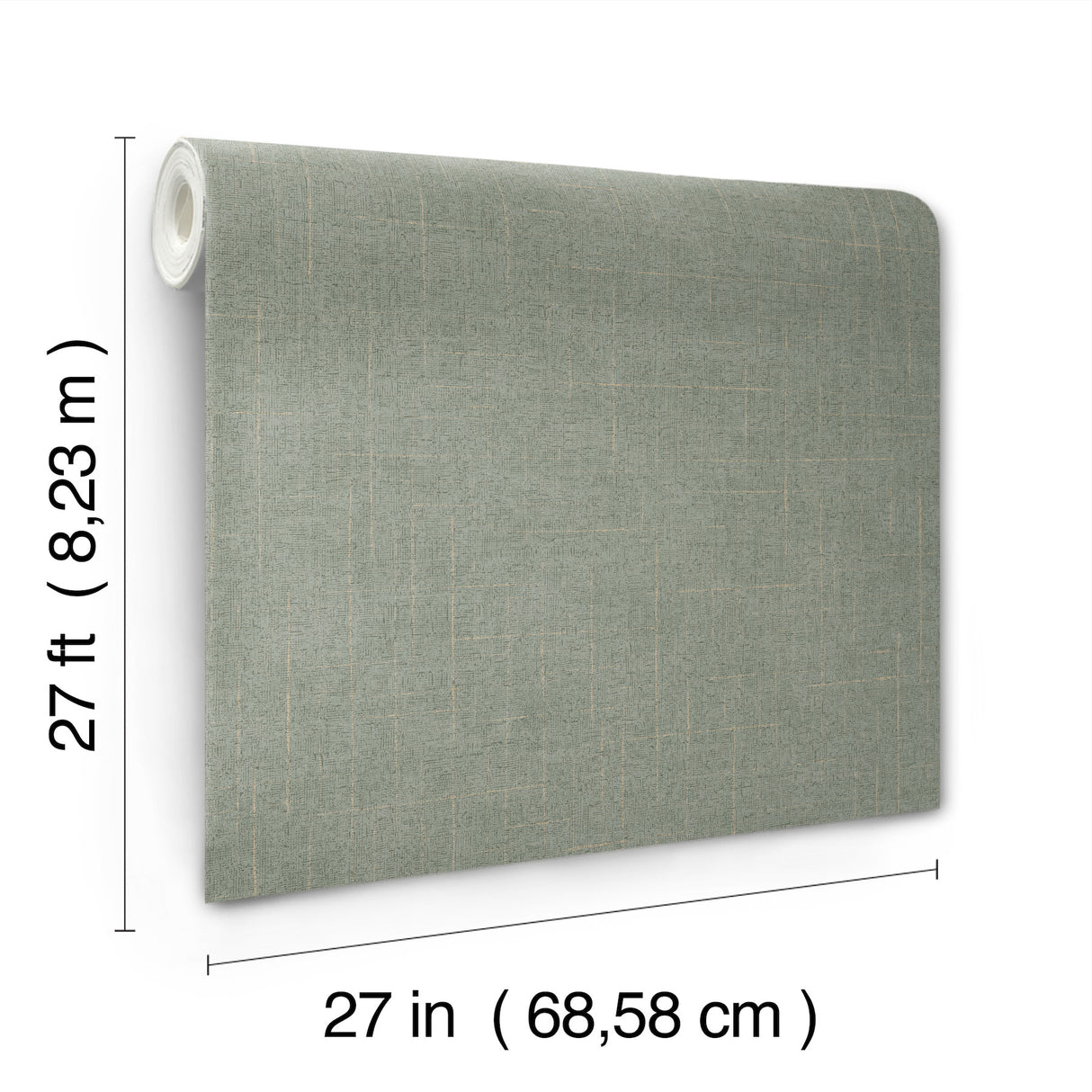 Ronald Redding 4211-83549 Saratoga Jade Faux Linen Wallpaper