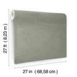 Ronald Redding 4211-83549 Saratoga Jade Faux Linen Wallpaper