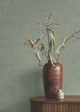 Ronald Redding 4211-83549 Saratoga Jade Faux Linen Wallpaper