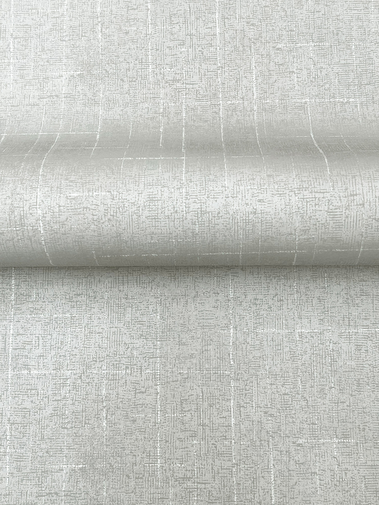 Ronald Redding 4211-83550 Saratoga Grey Faux Linen Wallpaper