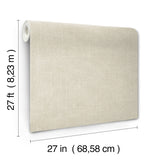 Ronald Redding 4211-83551 Saratoga Beige Faux Linen Wallpape