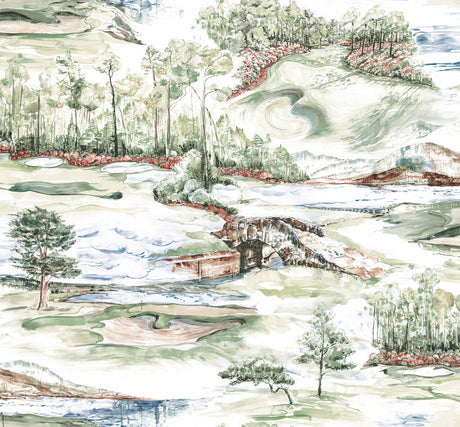 Ronald Redding 4211-83552 Hole In One Multicolor Scenic Wall