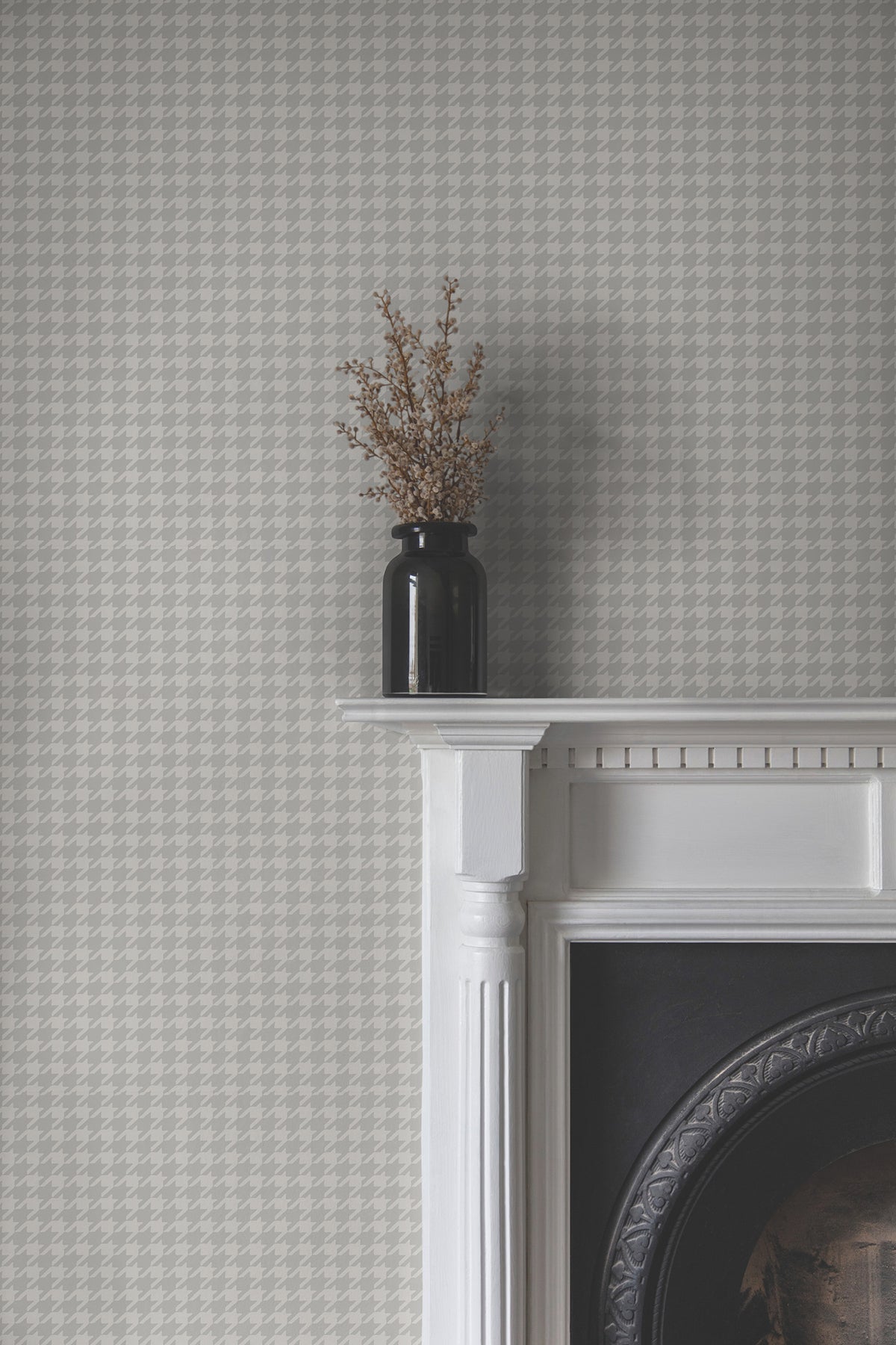 Ronald Redding 4211-83558 Watson Dark Grey Houndstooth Wallp