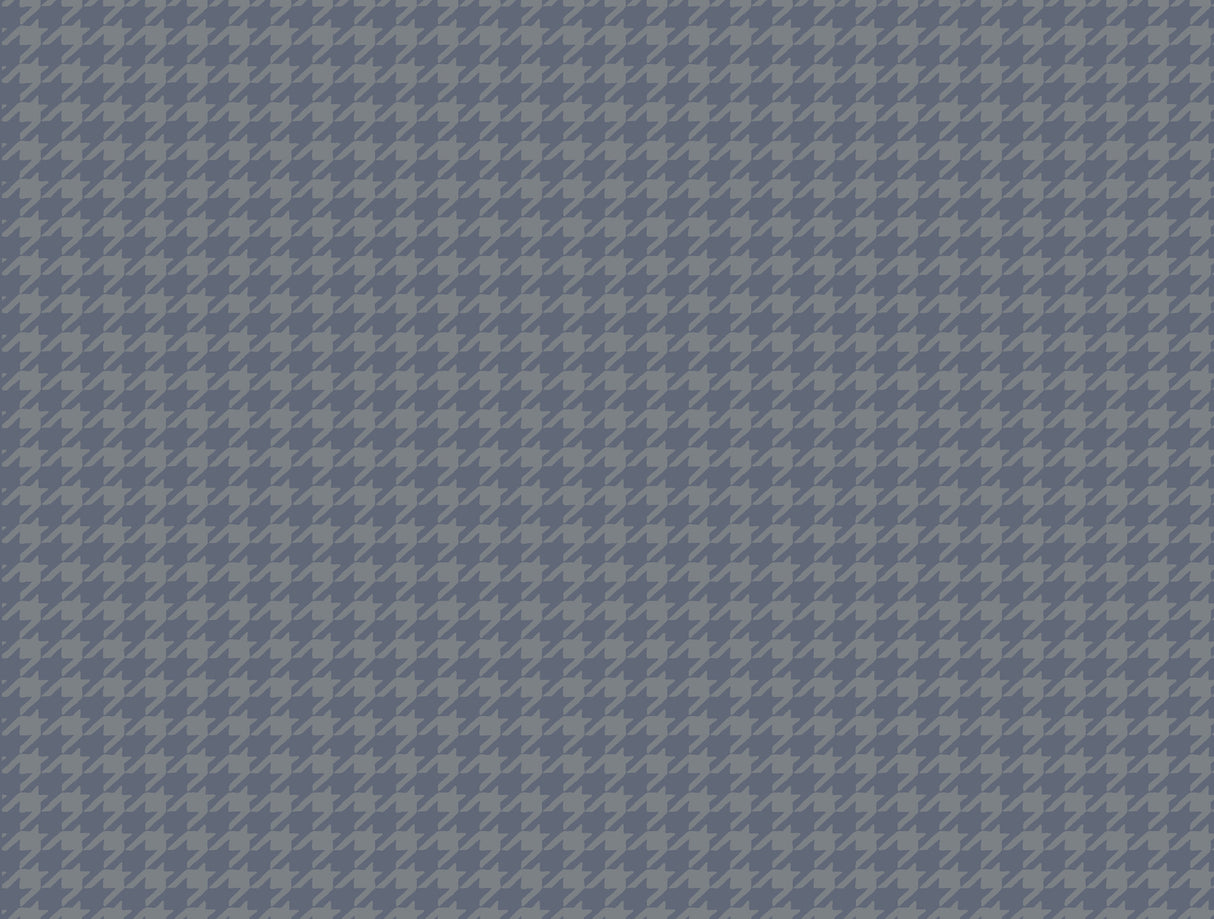 Ronald Redding 4211-83560 Watson Blue Houndstooth Wallpaper
