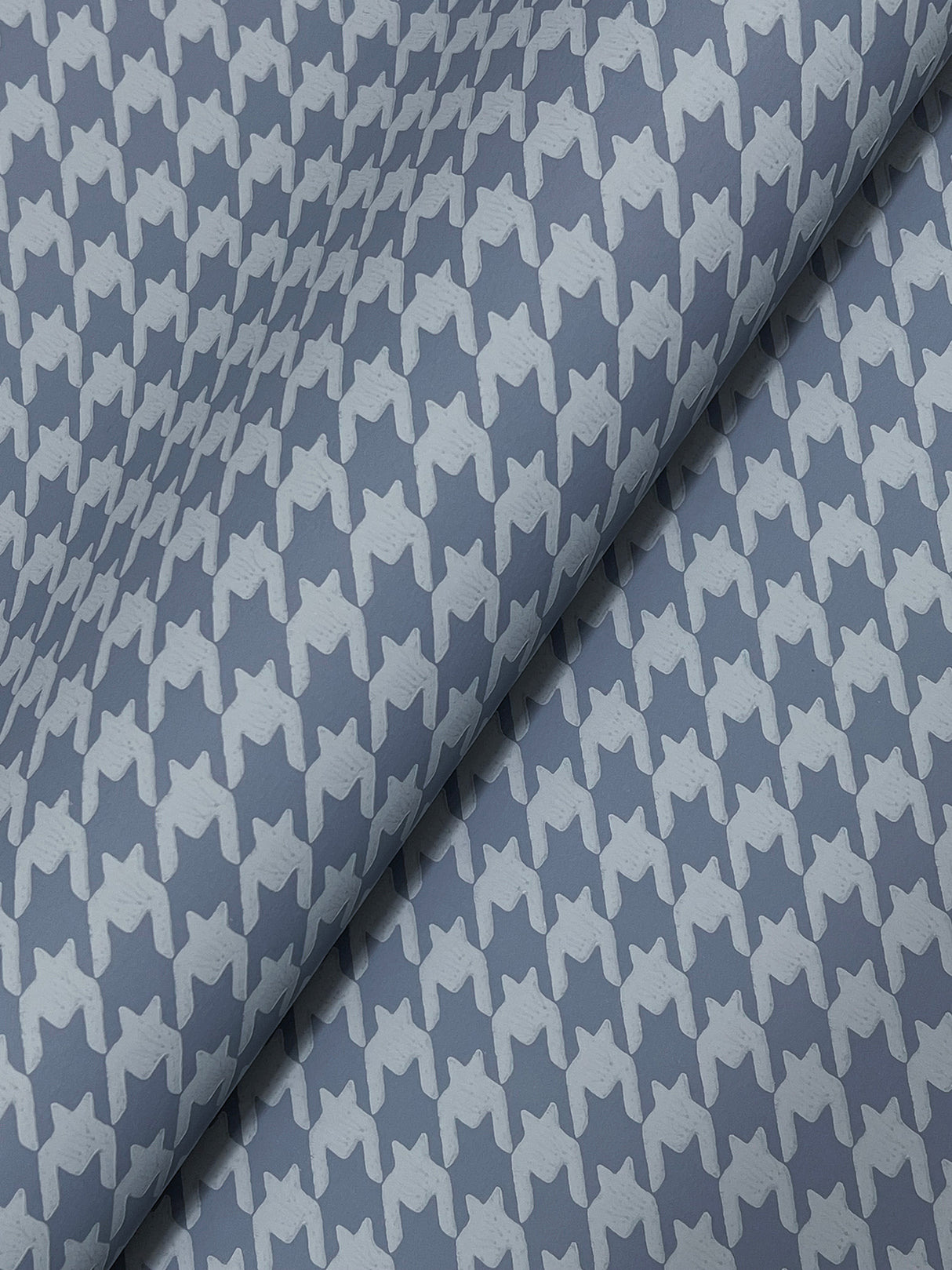 Ronald Redding 4211-83560 Watson Blue Houndstooth Wallpaper