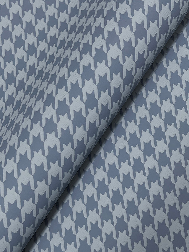 Ronald Redding 4211-83560 Watson Blue Houndstooth Wallpaper