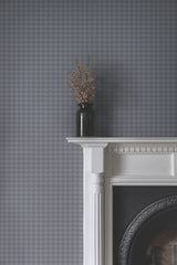 Ronald Redding 4211-83560 Watson Blue Houndstooth Wallpaper