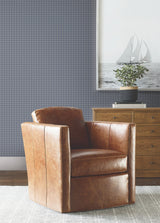 Ronald Redding 4211-83560 Watson Blue Houndstooth Wallpaper